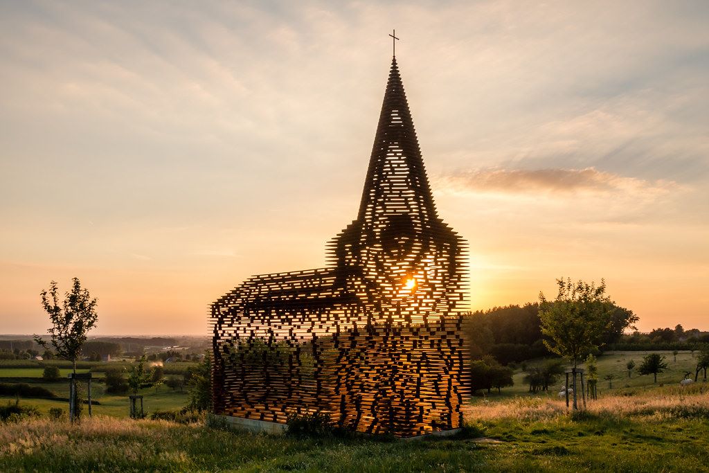 See-through chruch in Borgloon