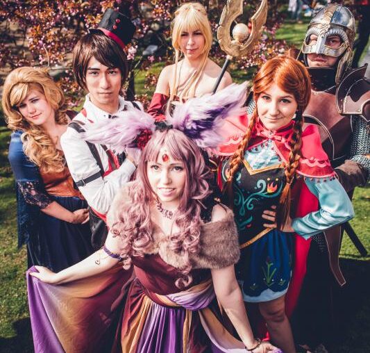 Cosplay event in Japanese Garden in Hasselt